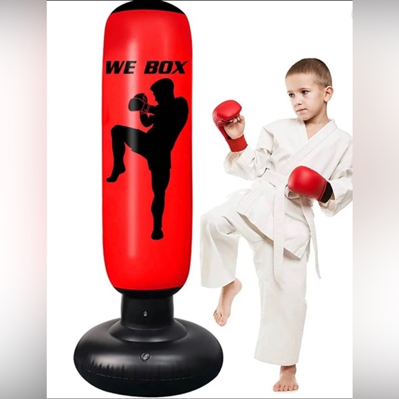 Kids Punching Bag, 63inch Free Standing Boxing Bag with Stand for Practicing - Picture 1 of 3